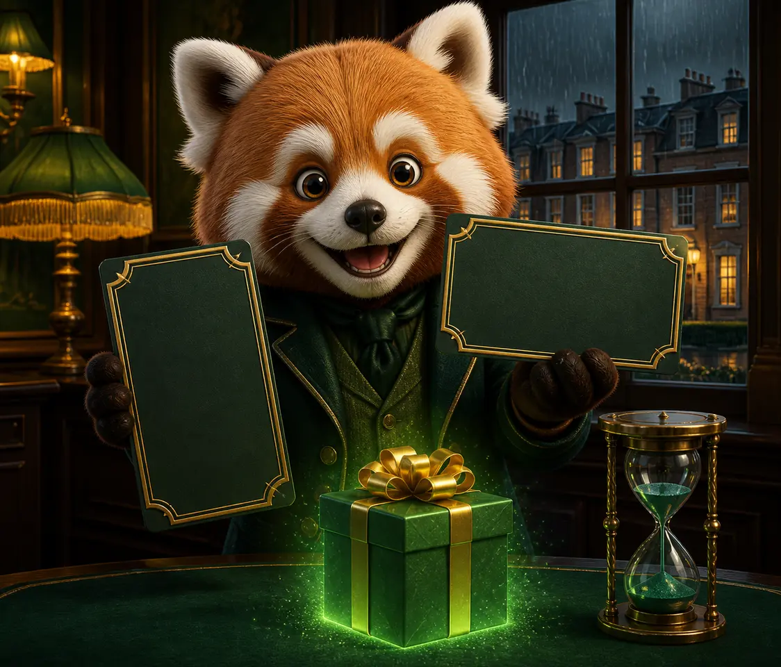 Promo codes and limited-time offers presented by a red panda