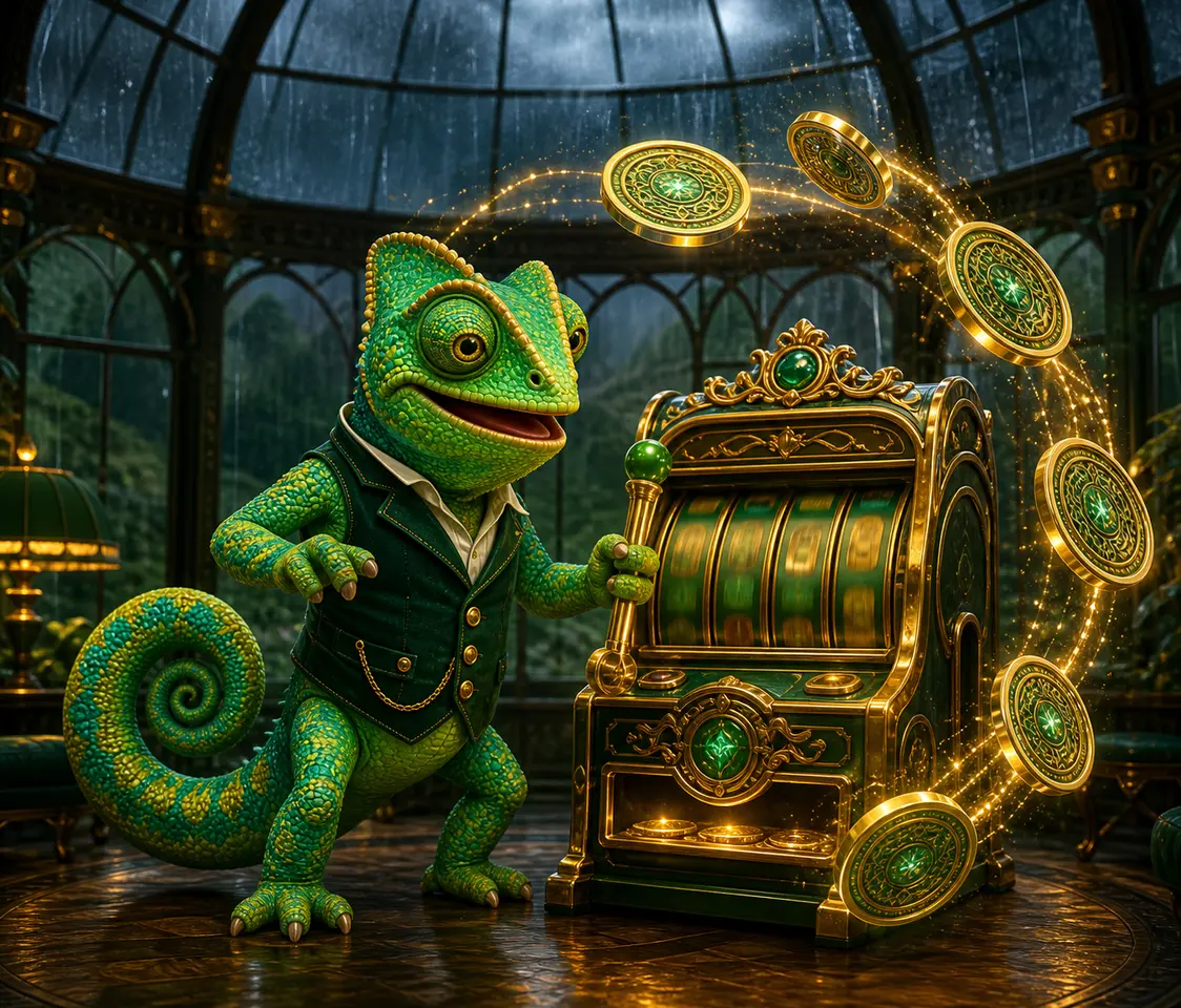 Free spins and slot promotions presented by a chameleon