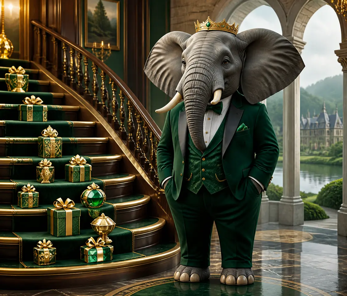 Bizzo Casino VIP loyalty rewards presented by an elephant
